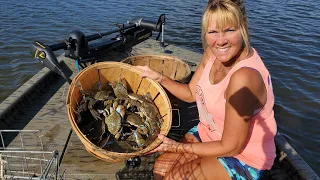 How to catch: Chesapeake Bay Blue Crabs, Giant Crabs Today #howto #maryland #bluecrabs