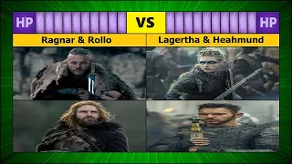 The Vikings: Ragnar and Rollo vs Lagertha and Heahmund