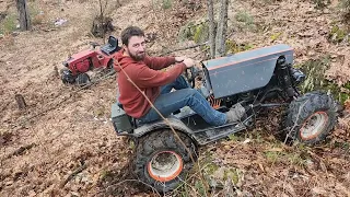 Testing Donks' new motor and breaking trail.