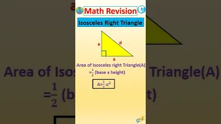 isosceles triangle | area | perimeter | MATH revision