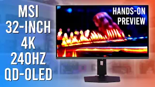 4K QD-OLED Gaming is Incredible - Hands-On With MSI's 321URX Monitor