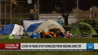 Fears of COVID-19 keeping homeless from seeking shelter