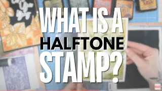 What is a HALFTONE stamp?? 🤔 DIY Card Tutorial