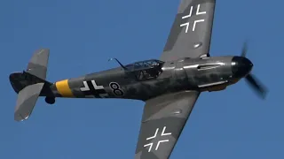 4Kᵁᴴᴰ Messerschmitt Bf 109 G-6 "Schwarze 8" Display - Original DB605 REAL LUFTWAFFE SOUND !!