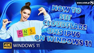 How to set Cloudflare DNS IPv6 on Windows 11 |  Cloudflare DNS - Step by step setup for Windows 11.