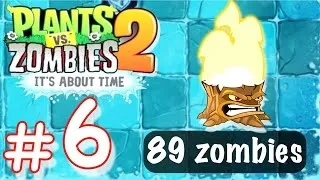 Plants vs Zombies 2 Frostbite Caves Day 15 Torchwood and 89 Zombies Defeated! -Primal Gameplay