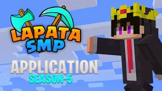 My application for Lapata SMP Season-5