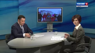 Игорь Руденя ответил на вопросы жителей Тверской области в эфире областного телевидения