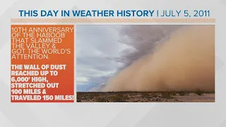 10th anniversary of massive dust storm traveling across Phoenix