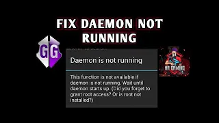 HOW TO FIX DAEMON IS NOT RUNNING IN GAMEGUARDIAN APP 2021 UPDATE #HR_Gaming