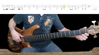 Marillion - Kayleigh Bass Cover with Playalong Tabs in Video