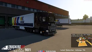 Luxembourg (L) to Rotterdam (NL) Transporting Canned Pork (22 t) with Scania | TruckersMP