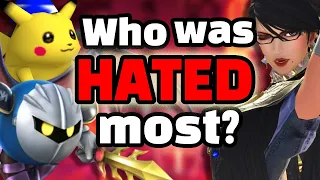 Which character was most HATED out of all the Smash Bros game?