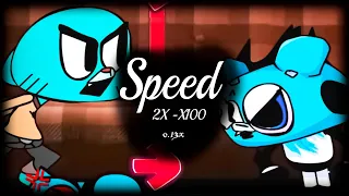 FNF X10 SPEED Gumball Confronting Yourself, Reskin & Remix