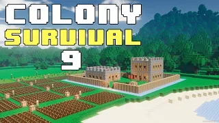 Прохождение COLONY SURVIVAL: #9 - СТЕНЫ ГОТОВЫ, ДОМИК КРАФТЕРОВ!