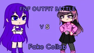 Outfit Batte With @NotYourKutie  #kutieoutfitbattleremake // lazy sorry // FNF × GACHA