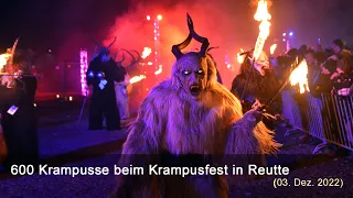 Reutte: KRAMPUSUMZUG LOCKTE TAUSENDE ZUSCHAUER (Sa. 03.12.2022)