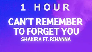 [ 1 HOUR ] Shakira - Can't Remember to Forget You (Lyrics) ft Rihanna