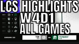 LCS Highlights ALL GAMES W4D1 Spring 2021
