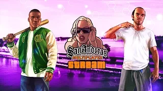 GTA SAN ANDREAS! МАЛИНОВКА RP! ПЕРВЫЙ ДЕНЬ БОМЖА! СЕРВЕР №3 #SAMP #MTA