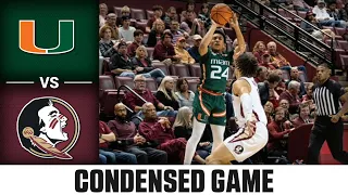 Miami vs. Florida State Condensed Game | 2022-23 ACC Men’s Basketball