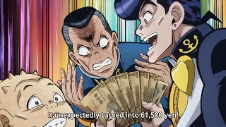 Josuke and Okuyasu cooperate with Shigekiyo to make money - 仗助と億泰は重清に協力して金儲けをする
