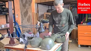 Volunteers In Ukraine Help Produce Military Equipment For Soldiers Amid Russian Attacks