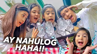 Siblings DIZZY Waiter Challenge! (Ay NAHULOG Haha!) | Ranz and Niana