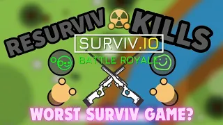 The WORST SURVIV Game?!?  Why resurviv is bad!