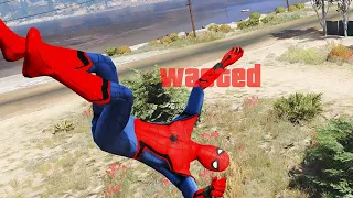 GTA 5 Epic Wasted Spider-Man Jumps Ep.161 | Funny Moments