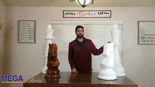 36" Giant Chess Set comparison