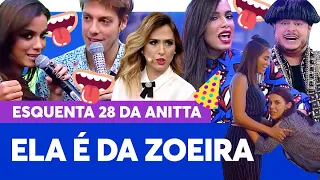 Anatomia do QUADRADINHO e cantada em PORCHAT: Anitta BRINCA MUITO no Multishow! | 28 da Anitta