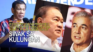 Duterte hinamon ng media kung tototohanin na ipakukuIong si Ayala at Pangilinan