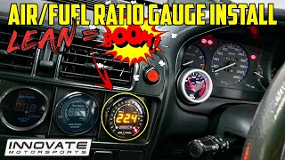 Wideband AFR Gauge Kit Install & Calibrate - Innovate Air/Fuel Ratio | Honda Civic Turbo