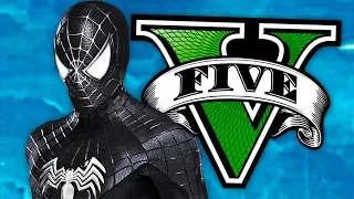 Soy SPIDERMAN en GTA 5! *TRAJE NEGRO* Grand Theft Auto V - GTA V Mods