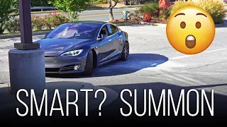 Tesla Smart Summon Fail - Umm...That Was Close!!