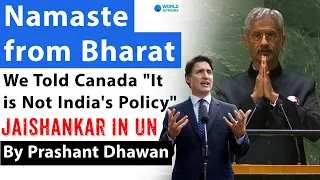 Namaste from Bharat | Jaishankar's Statement on Nijjar Killing in Canada