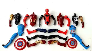 Merakit Mainan Avengers Toys, Spider-Man Vs Captain Amerika, Venom Vs Ironman