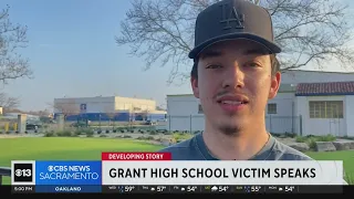 Victim speaks after shooting at Grant High School in Sacramento