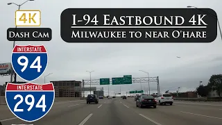 I-94 Wisconsin/I-294 Illinois 4K Ultra HD: Milwaukee to Chicagoland Area (I-294/I-90 Interchange)