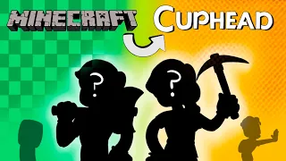 Drawing MINECRAFT Characters In CUPHEAD Style