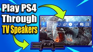 How Play PS4 Voice Chat through TV Speakers (Best Method)