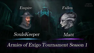 SoulsKeeper vs Matt - Armies of Exigo Tournament Season 1
