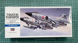 Hasegawa F-104J/CF-104 Starfighter 1/72 Scale Model Aircraft