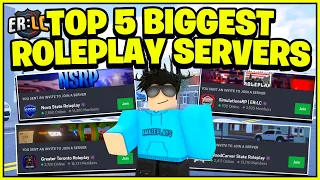 Top 5 BIGGEST ROLEPLAY SERVERS in ERLC! (Emergency Response Liberty County)