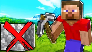 Minecraft but I'm not allowed to mine