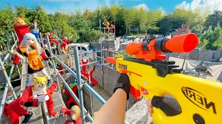 Nerf War | Amusement Park Battle 51 (Nerf First Person Shooter)