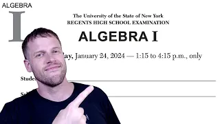 Algebra 1 Regents - January 2024 (questions 1 - 24)
