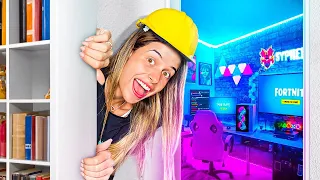 CONSTRUÍ UM QUARTO SECRETO NO MEU GUARDA-ROUPA !!