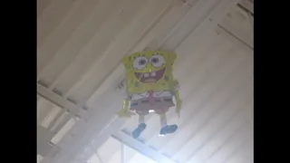 Roblox horror music played over pictures of creepy spongebob balloons